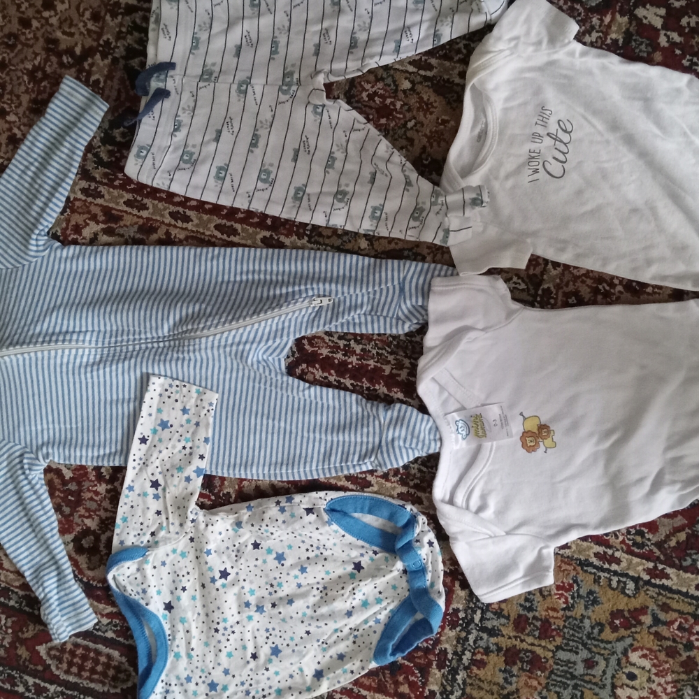 Baby Clothing Set with Stripes and Stars
